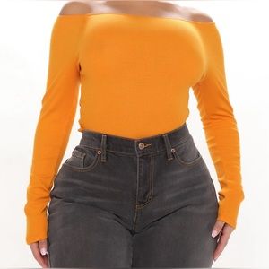 Off Shoulder Long Sleeve Top